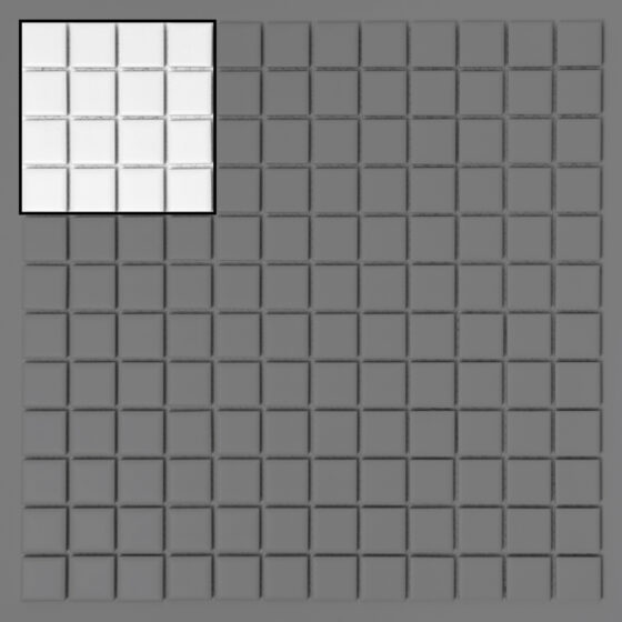 Muster Pixello White matt